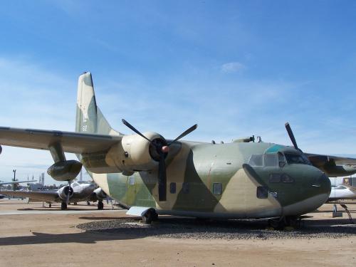 The C-123 was originally designed to be a glider by the Chase Aircraft 
